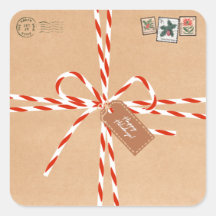 Autocollants Cadeaux Rustiques - Canne à Sucre & S