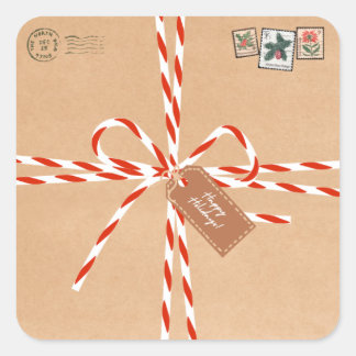 Autocollants Cadeaux Rustiques - Canne à Sucre & S