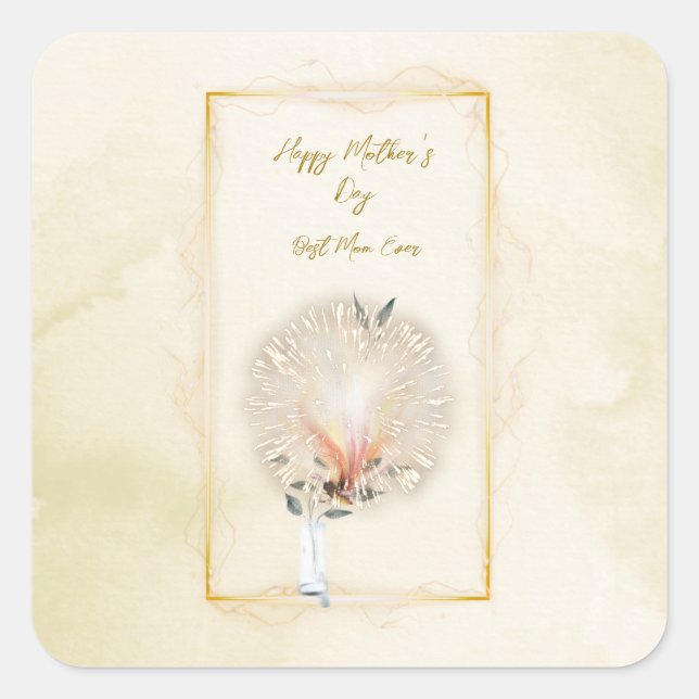 Autocollants Carré Fireworks (Devant)