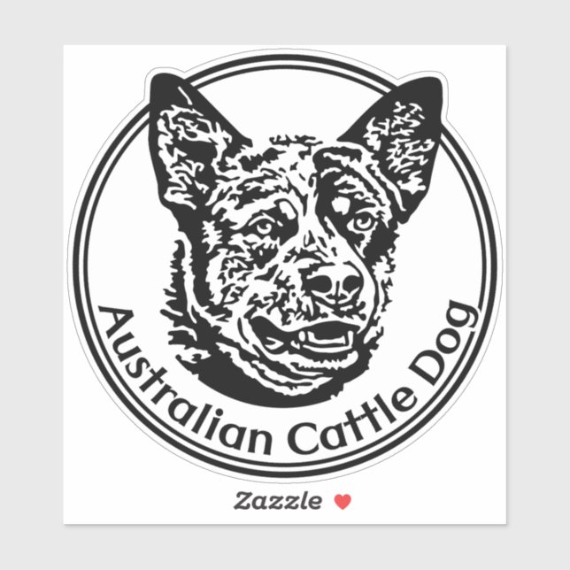 Autocollants Cattle Dog (Feuille)
