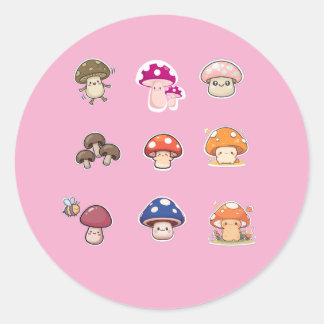 Autocollants champignon