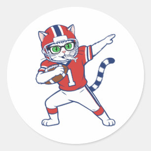 Autocollants Chat Touchdown
