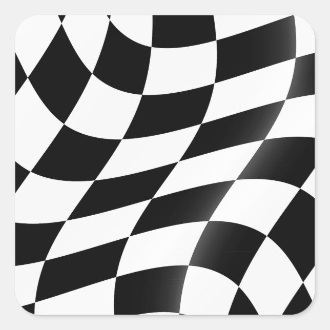 Autocollants Checkered de drapeau (Devant)