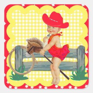 Autocollants Cheval Western Party