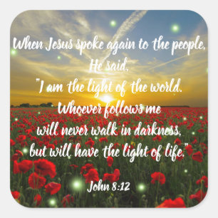 Autocollants chrétiens d'écriture sainte de vers