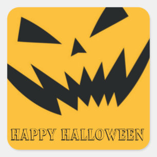 Autocollants citrouille Halloween éffrayant