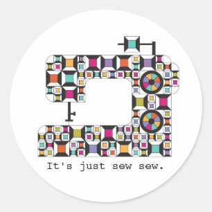 Autocollants colorés de motif d'édredon de machi