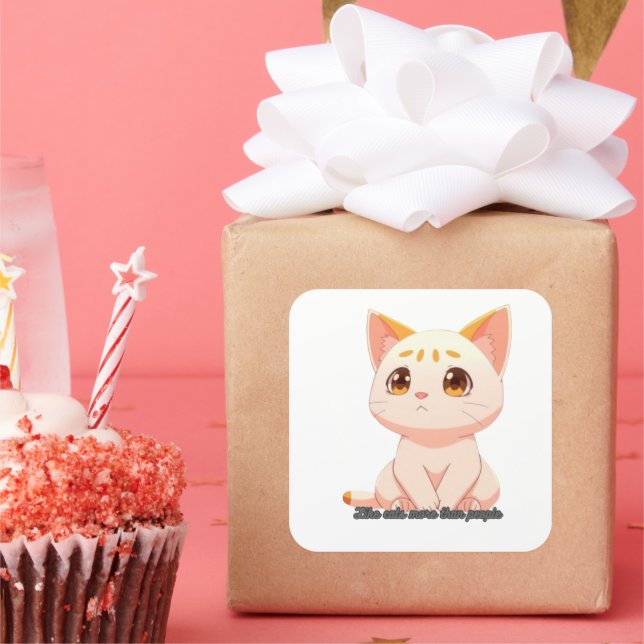 autocollants - Comme des chats plus que des gens (Fête)