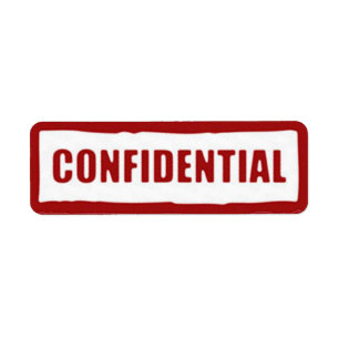 Autocollants confidentiels