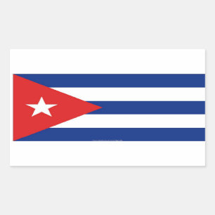 Autocollants cubains de drapeau