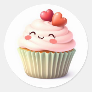 Autocollants Cupcake Mignons
