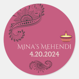 Autocollants customisés Mehendi