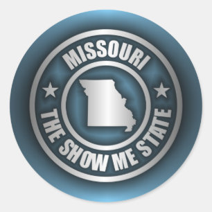 Autocollants d'acier du Missouri ("bleu)"