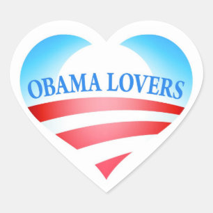 Autocollants d'amants d'Obama