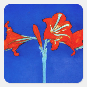 Autocollants d'amaryllis de Mondrian
