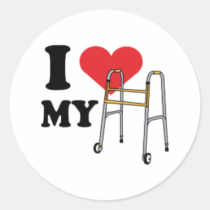 Autocollants d'amour de marcheur