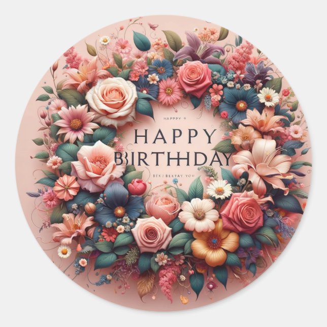 Autocollants d'anniversaire (Devant)