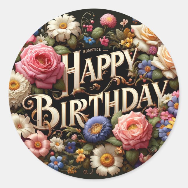 Autocollants d'anniversaire (Devant)