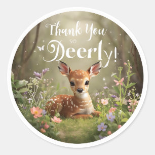 Autocollants d'anniversaire Little Spotted Deer Wo