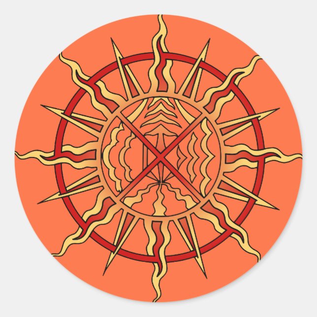 Autocollants d'art autochtones Cadeaux de vie des  (Devant)