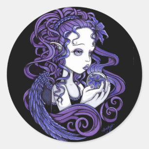 Autocollants d'art d'ange de boule de cristal de