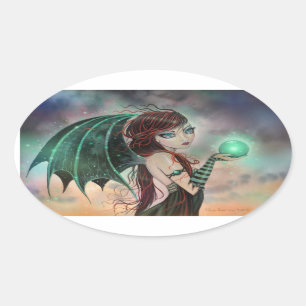 Autocollants d'art fantastique de fée vampire goth