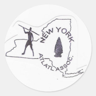 Autocollants d'atlatl de New York
