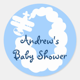 Autocollants d'avion pour baby shower