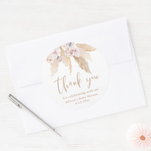 autocollants de baby shower feuilles tropicales he