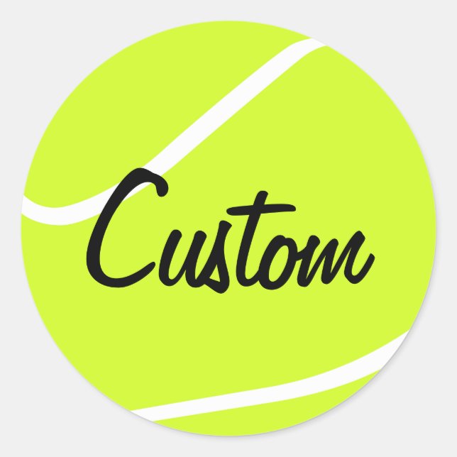 Autocollants de balle de tennis personnalisés (Devant)