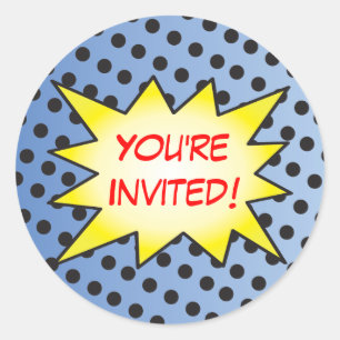 Autocollants de bande dessinée de super héros