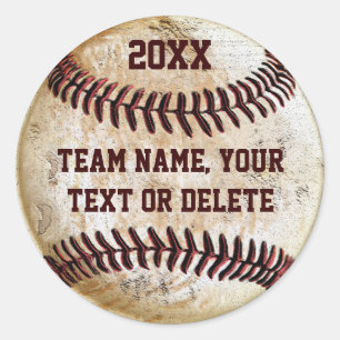 Autocollants de baseball personnalisables pour fêt