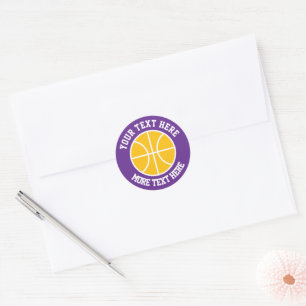 Autocollants de basket-ball sportifs de couleurs p