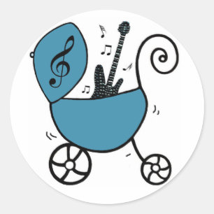 Autocollants de bébé de vedette du rock