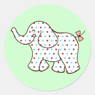 Autocollants de bébé éléphant