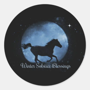Autocollants de bénédictions du solstice d'hiver C