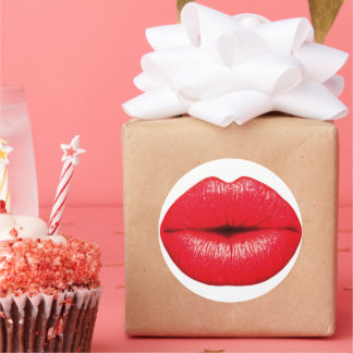 Autocollants de bisous aux lèvres chaudes