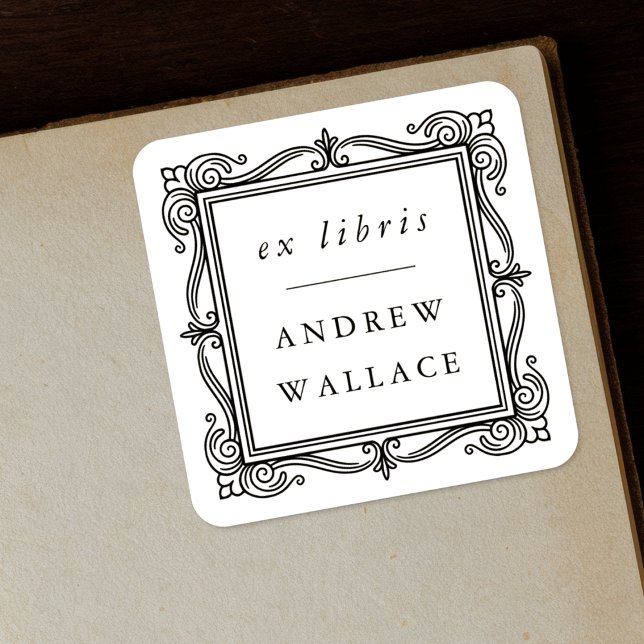 Autocollants de bookplate Ex Libris Classiques Orn (Créateur téléchargé)