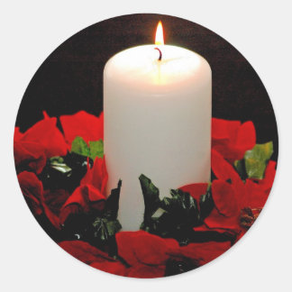 Autocollants de bougie de Noël