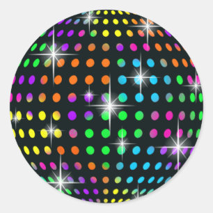 Autocollants de boule à facettes disco