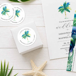 Autocollants de cadeaux de mariage pour destinatio