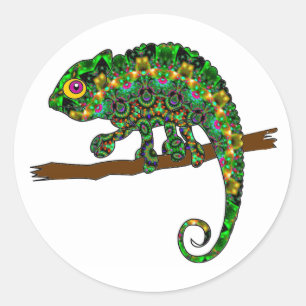 Autocollants de caméléon de kaléidoscope