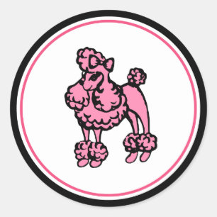 Autocollants de caniche
