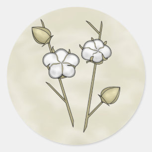 Autocollants de capsule de coton