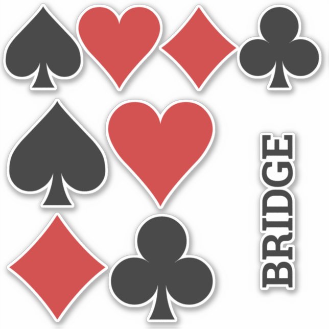 Autocollants de cartes texte personnalisées (Devant)