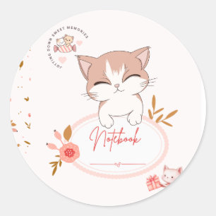 Autocollants de chat mignons 