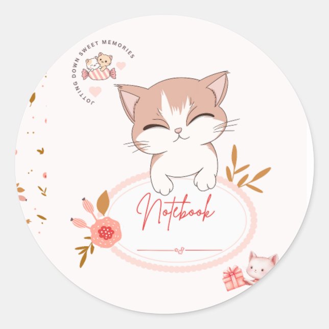 Autocollants de chat mignons  (Devant)