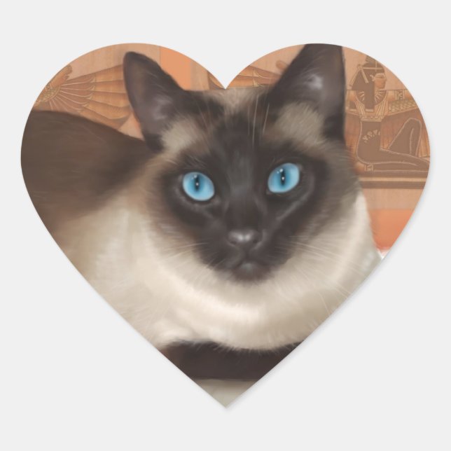 Autocollants de chats siamois (Devant)