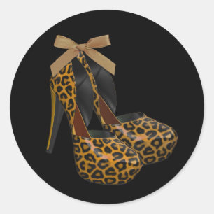 Autocollants de chaussures à talons hauts en or no