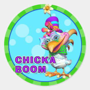 Autocollants de Chickaboom d'amusement